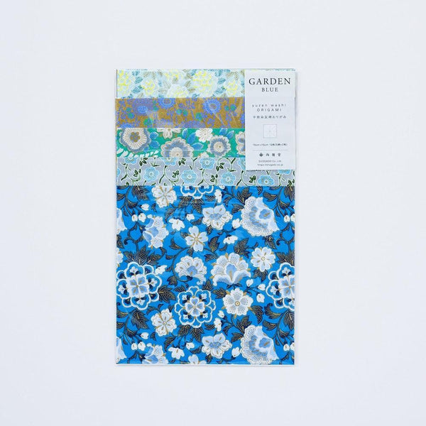 SGD Set Origami-Bloc-Shogado-Garden blue-Papeterie du Dôme