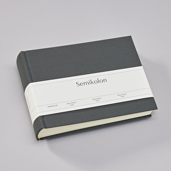 SMK Album Photo Classic-Album Photo-Semikolon-21.5 x 16 cm-Lava stone-Crème-Papeterie du Dôme
