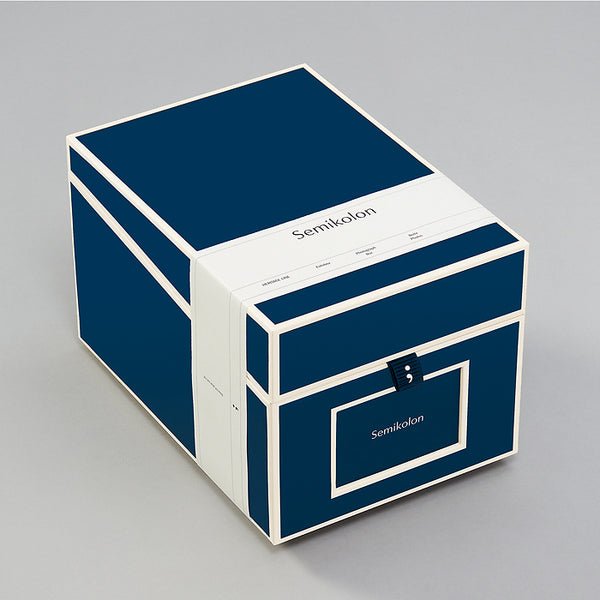 SMK Boîte Photo-Boîte de Rangement-Semikolon-Marine-Papeterie du Dôme