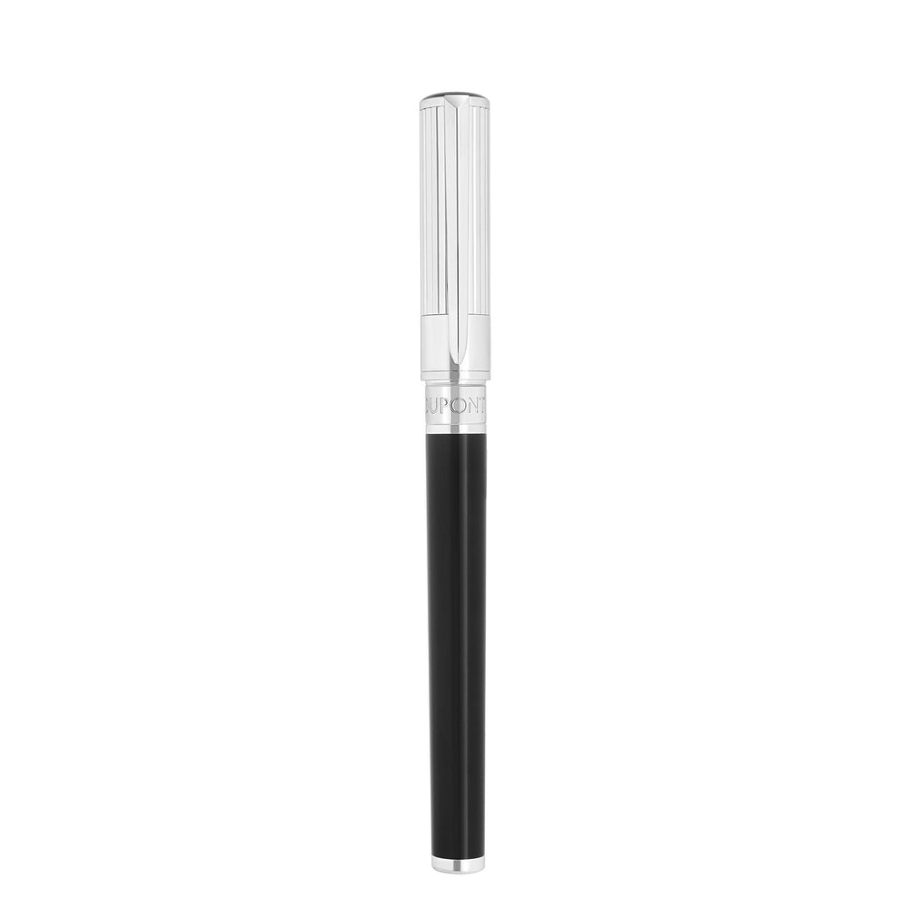 STD Initial Noir Chromé Stylo Roller-Stylo Roller-S.T. Dupont-Papeterie du Dôme