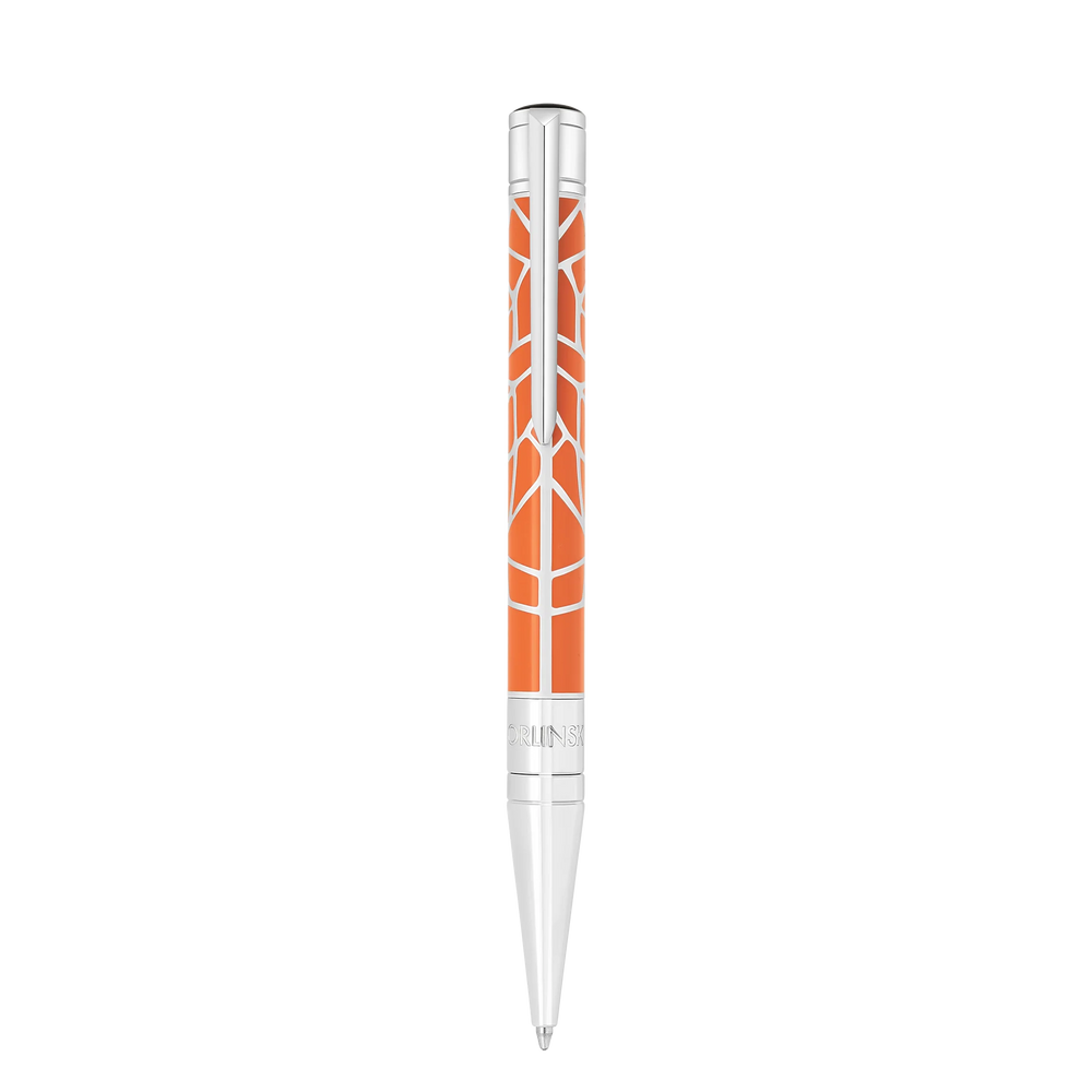 STD Initial Orlinski Orange Chromé Stylo Bille-Stylo Bille-S.T. Dupont-Papeterie du Dôme