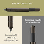 Stylo Bille Lamy Pico Lx Ruthénium Parure-Stylo Bille-Lamy-Papeterie du Dôme