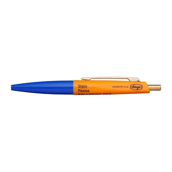 Stylo Bille Mark's Days x Anterique Mini-Stylo Bille-Mark's-Bleu Orange-Papeterie du Dôme