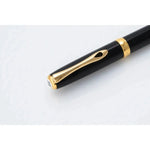 Stylo Plume Diplomat Excellence A2 Laqué Noir Doré-Stylo Plume-Diplomat-Papeterie du Dôme