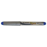 Stylo Plume Pilot Basics V-Pen Silver - Argent-Stylo Plume-Pilot Basics-Bleu-Papeterie du Dôme