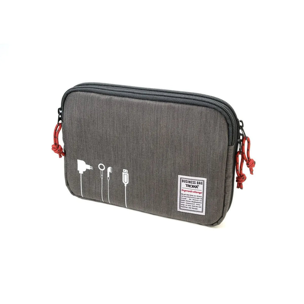TRK Tech Pouch 2-Pochette-Troika-Anthracite-Papeterie du Dôme