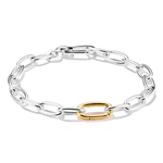 TSB Bracelet Charm Connect Link-Bijoux-Thomas Sabo-Bicolore-17 cm-Papeterie du Dôme