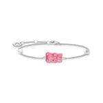 TSB Bracelet Haribo Ours d'or, perle & zirconia – Argent-Bijoux-Thomas Sabo-Argent-Rose-19 cm-Papeterie du Dôme