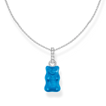 TSB Chaîne Haribo Ours d'or avec pendentif & pierres-Bijoux-Thomas Sabo-Argent-Bleu-45 cm-Papeterie du Dôme