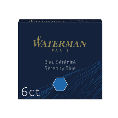 WMN Cartouches Encre Courtes-Encre-Waterman-Bleu Sérénité-Papeterie du Dôme