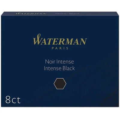 WMN Cartouches Encre Longues-Encre-Waterman-Noir Intense-Papeterie du Dôme
