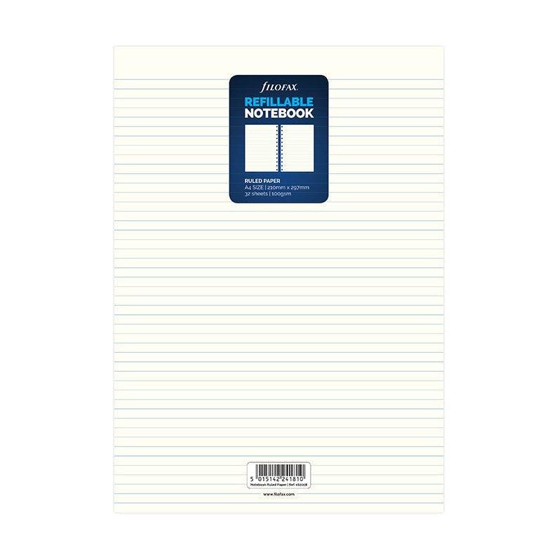 FFX Recharge Notebook A4-Recharge Notebook-Filofax-A4-Ligné-Papeterie du Dôme
