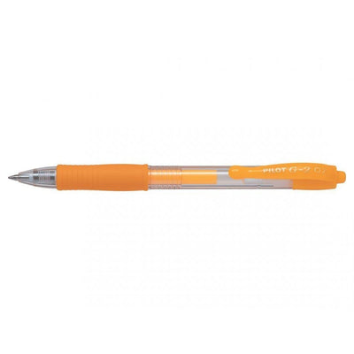 PLT G2 Roller Néon Pointe Moyenne-Stylo Roller-Pilot Basics-Abricot-Papeterie du Dôme