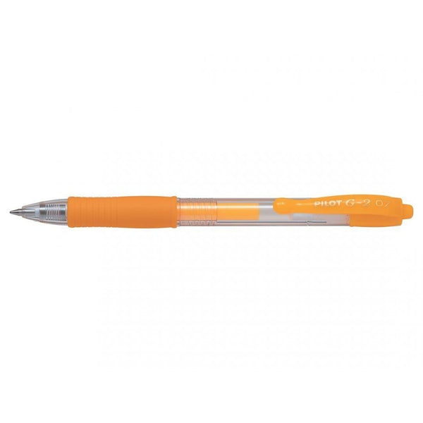 PLT G2 Roller Néon Pointe Moyenne-Stylo Roller-Pilot Basics-Abricot-Papeterie du Dôme